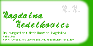 magdolna nedelkovics business card